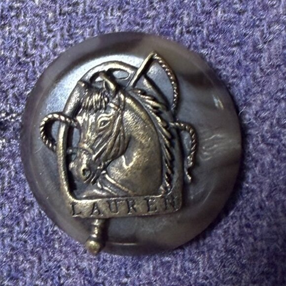 RARE: Ralph Lauren Blazer, Sz 6 Vintage 100% Lambswool, Equestrian Buttons - Picture 3 of 13